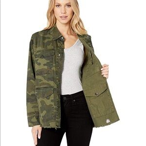 BlankNYC Olive/Camo Reversible Jacket in Army Brat